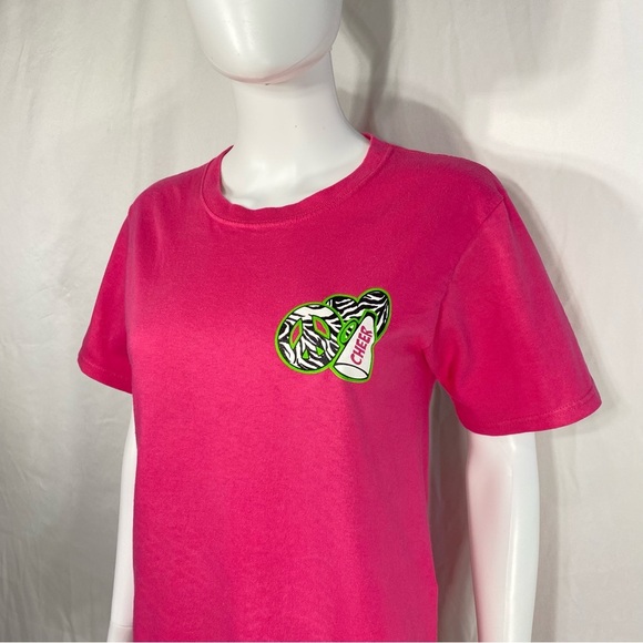 B.Jaxx Hot Pink Peace Love & Cheer Short Sleeve Tee - Picture 6 of 6